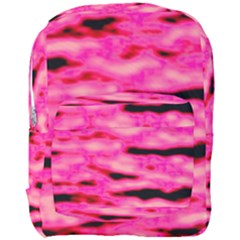 Rose  Waves Abstract Series No1 Full Print Backpack by DimitriosArt