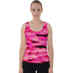 Rose  Waves Abstract Series No1 Velvet Tank Top by DimitriosArt