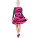 Rose  Waves Abstract Series No1 Plunge Pinafore Velour Dress View2