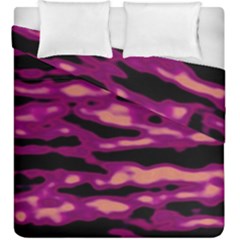 Velvet  Waves Abstract Series No1 Duvet Cover Double Side (king Size) by DimitriosArt