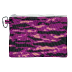 Velvet  Waves Abstract Series No1 Canvas Cosmetic Bag (xl) by DimitriosArt