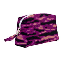 Velvet  Waves Abstract Series No1 Wristlet Pouch Bag (medium) by DimitriosArt