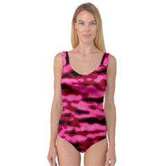 Rose  Waves Abstract Series No2 Princess Tank Leotard  by DimitriosArt