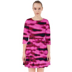 Rose  Waves Abstract Series No2 Smock Dress by DimitriosArt