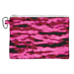 Rose  Waves Abstract Series No2 Canvas Cosmetic Bag (xl) by DimitriosArt