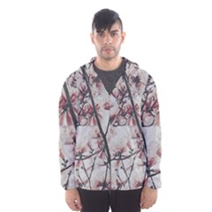 Botanical Scene Textured Beauty Print Men s Hooded Windbreaker by dflcprintsclothing