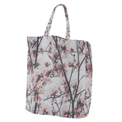 Botanical Scene Textured Beauty Print Giant Grocery Tote