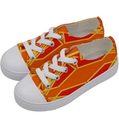 Abstract Pattern Geometric Backgrounds   Kids  Low Top Canvas Sneakers by Eskimos