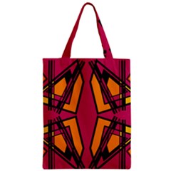 Abstract Geometric Design    Zipper Classic Tote Bag by Eskimos