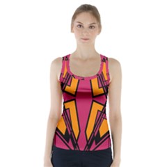 Abstract Geometric Design    Racer Back Sports Top by Eskimos