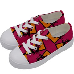Abstract Geometric Design    Kids  Low Top Canvas Sneakers by Eskimos