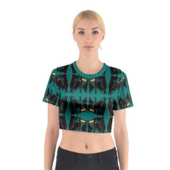 Abstract Geometric Design    Cotton Crop Top by Eskimos