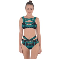 Abstract Geometric Design    Bandaged Up Bikini Set  by Eskimos