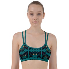 Abstract Geometric Design    Line Them Up Sports Bra by Eskimos