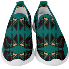 Abstract Geometric Design    Kids  Slip On Sneakers by Eskimos