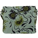 Floral pattern paisley style Paisley print.  Buckle Messenger Bag View3