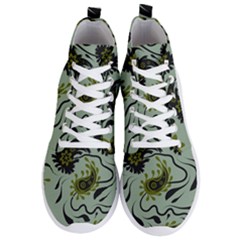 Floral Pattern Paisley Style Paisley Print   Men s Lightweight High Top Sneakers by Eskimos