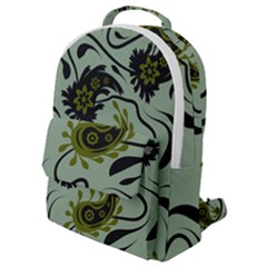 Floral Pattern Paisley Style Paisley Print   Flap Pocket Backpack (small) by Eskimos