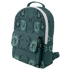 Floral Pattern Paisley Style Paisley Print   Flap Pocket Backpack (small)