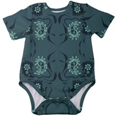 Floral Pattern Paisley Style Paisley Print   Baby Short Sleeve Onesie Bodysuit