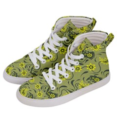 Floral Pattern Paisley Style Paisley Print   Women s Hi-top Skate Sneakers by Eskimos