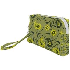 Floral Pattern Paisley Style Paisley Print   Wristlet Pouch Bag (small) by Eskimos