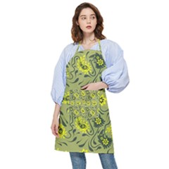 Floral Pattern Paisley Style Paisley Print   Pocket Apron by Eskimos