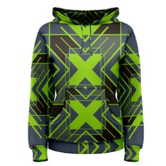 Abstract Geometric Design    Women s Pullover Hoodie by Eskimos