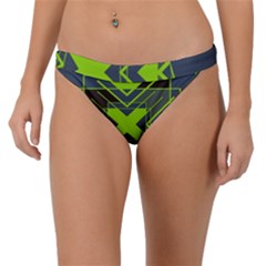 Abstract Geometric Design    Band Bikini Bottom by Eskimos