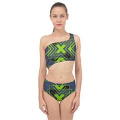 Abstract Geometric Design    Spliced Up Two Piece Swimsuit by Eskimos
