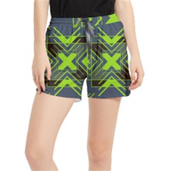 Abstract Geometric Design    Women s Runner Shorts by Eskimos