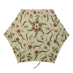 Folk Flowers Print Floral Pattern Ethnic Art Mini Folding Umbrellas by Eskimos