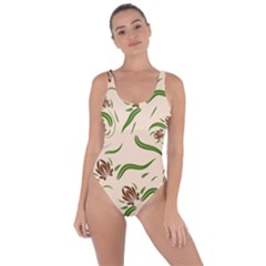 Folk Flowers Print Floral Pattern Ethnic Art Bring Sexy Back Swimsuit