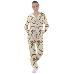 Folk Flowers Print Floral Pattern Ethnic Art Women s Tracksuit by Eskimos