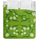 Floral folk damask pattern  Duvet Cover Double Side (California King Size) View1