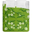 Floral folk damask pattern  Duvet Cover Double Side (California King Size) View2