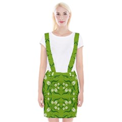 Floral folk damask pattern  Braces Suspender Skirt