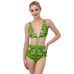 Floral folk damask pattern  Tied Up Two Piece Swimsuit