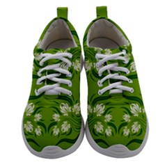 Floral folk damask pattern  Athletic Shoes