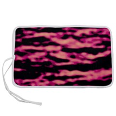 Pink  Waves Abstract Series No2 Pen Storage Case (s) by DimitriosArt