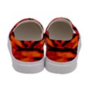 Red  Waves Abstract Series No16 Women s Canvas Slip Ons View4