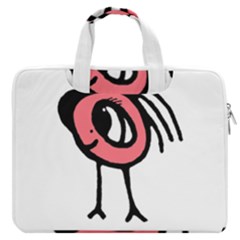 Cute Baby Monster Isolated Drawing Macbook Pro Double Pocket Laptop Bag (large) by dflcprintsclothing