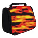 Red  Waves Abstract Series No17 Full Print Travel Pouch (Small) View2