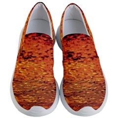 Red Waves Flow Series 1 Women s Lightweight Slip Ons by DimitriosArt