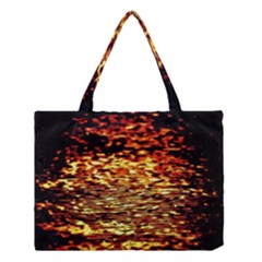 Yellow Waves Flow Series 1 Medium Tote Bag by DimitriosArt