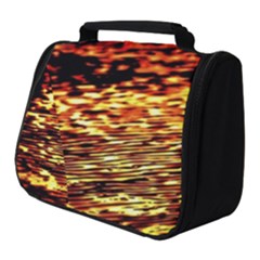 Yellow Waves Flow Series 1 Full Print Travel Pouch (small) by DimitriosArt