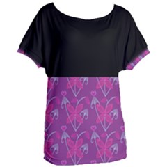 Floral Women s Oversized Tee by Sparkle
