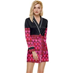 Digitalart Long Sleeve Satin Robe by Sparkle