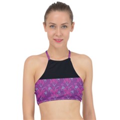 Floral Racer Front Bikini Top