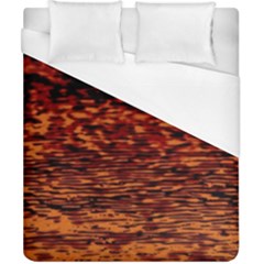 Red Waves Flow Series 2 Duvet Cover (California King Size)